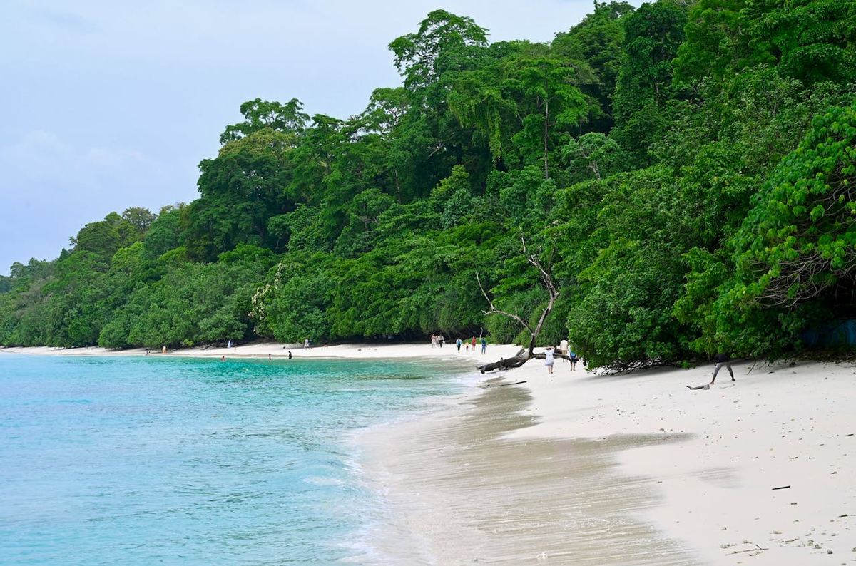 Havelock Island, Radhanagar Beach with turquoise waters and white sand