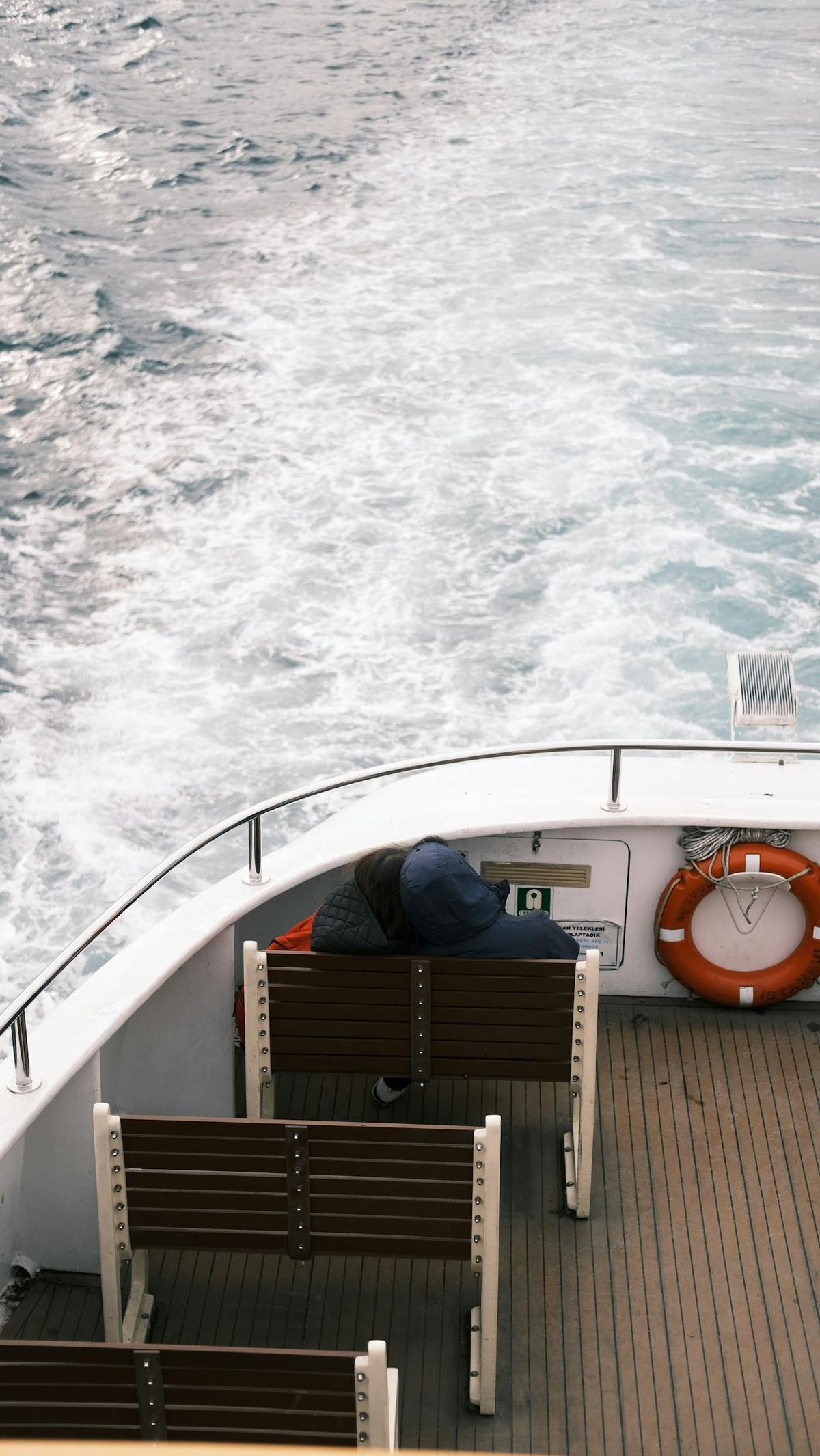 High-speed ferry sailing through crystal clear Andaman waters